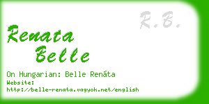 renata belle business card